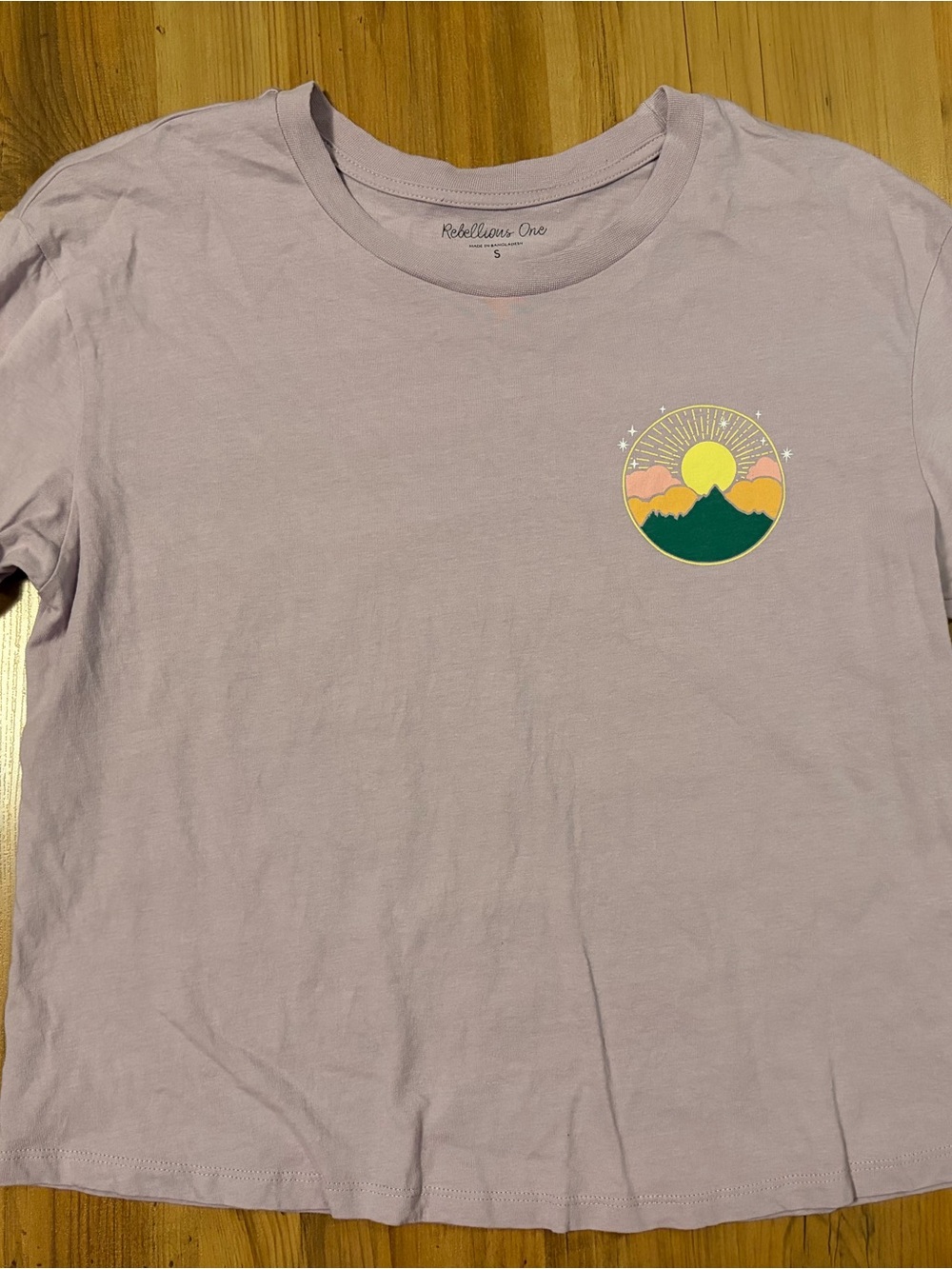 Rebellious One Lavender Crewneck Tee